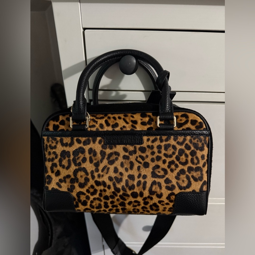 Cole Haan Leopard hair calf  Satchel New